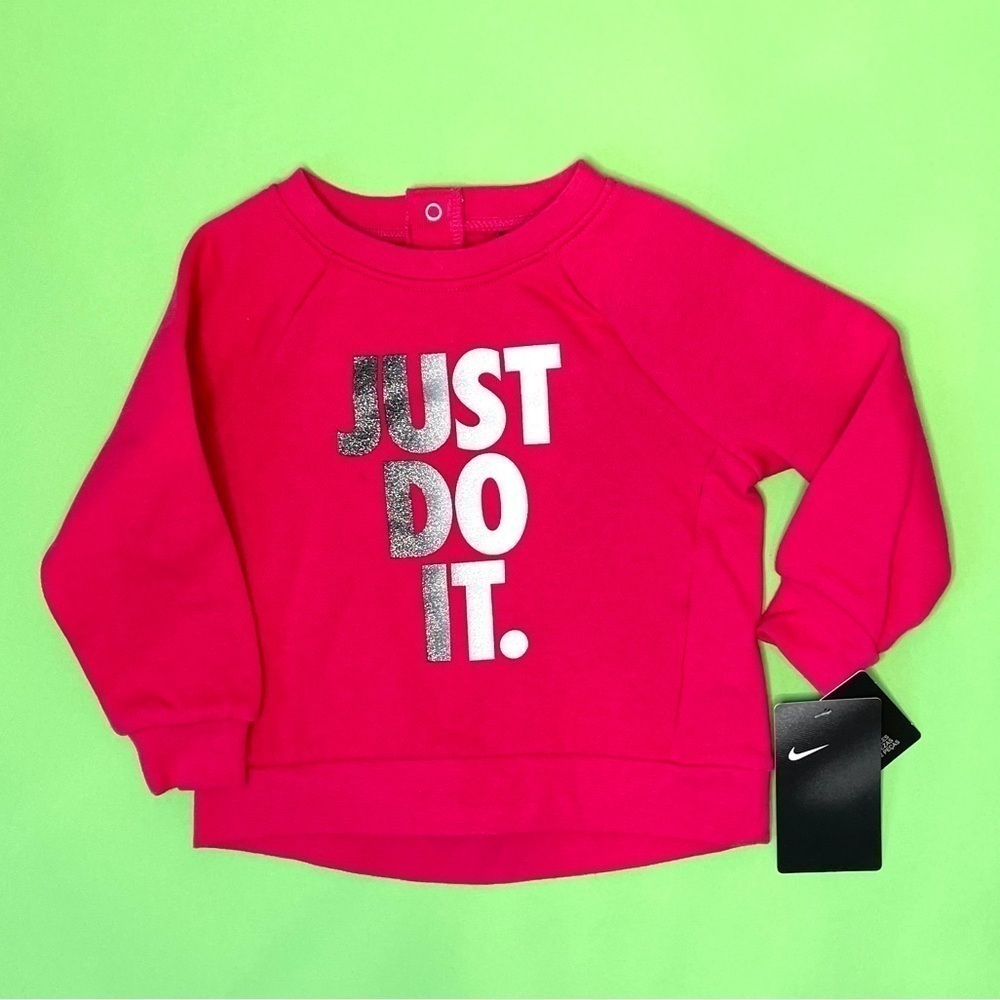 Nike Pink Just Do It Girls Sweater
